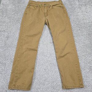 Levis 514 Mens Straight Pants Size 34x30 (fits 32x29) Brown Workwear Casual‎